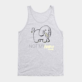 Not My Ivory T-Shirt Tank Top